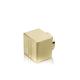 15fea Luxury Custom Made Engraved Logo Zamac Shiny Gold Silver Perfume Caps Square