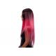 European Colored Human Hair Lace Front Wigs 31 Inch With Heat Resistant Fiber