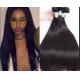 Peruvian Original Straight Real Human Hair Weft No Shedding No Tangle 1b / Gray