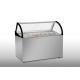 Gelato Display Case - Air Cooling - 2 Layers 5L Pans - Save Extra Freezer Curved Shape