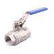 Stainless Steel 304 Ball Valve 2-Piece Full Port Heavy Duty with Locking Device 1''-8