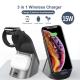 Distance 10mm 3 In 1 Charging Station 15W Wireless Charging Station