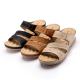 BS087 Manufacturers New Style Sandals For Women'S Outer Wear Wedge Heel Hollow Casual Beach Slippers Sandals PU Women'S