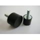 Black High Elasticity Rubber Shock Mounts / Anti Vibration Machine Mounts