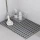 Wear Resistant Grey Bathroom Anti Slip Toilet Floor Mat 60CM*90CM