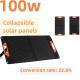 Hot 100W Monocrystalline Silicon Solar Panels Open size 169.8*43.1*3.2cm/66.9*17*1.3in