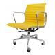 Professional Yellow Leather Desk Chair , Ergonomic Executive Chair Non Folded