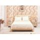 3D Effect Peach Blossom Pattern Chinese Style  Wallpaper For Room Decoration , Eco-Friendly