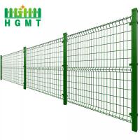 Outdoor Metal 1.73m Curved Welded Wire Mesh Fence Garden Panel 3d