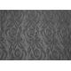Custom Black Lace Bonded Leather Fabric High Elasticity For Boots Bags