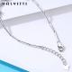 7.7in 0.15oz Sterling Silver Jewelry Bracelets SGS trendy Four Leaf Clover Bracelet