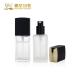 Frosted Glass Liquid Foundation Bottles Empty For Cosmetic With Pump