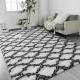 Travel Fluffy Geometric Rug for Kids Nursery Non Slip Modern Area Carpet Made of Polyester