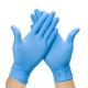 Medium Size Blue Full Fingered Disposable Exam Gloves