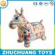 color painting giant pvc inflatable cartoon animals ride horse