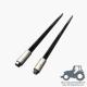 HSN-Hay Spear With Nut And Sleeve; Bale Spear Tine For Skid Steer Loaders