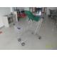 210L Steel Supermarket Shopping Carts With Zinc Plating Clear Powder Coating