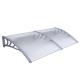 Clear Polycarbonate Patio Canopy Gray Holder No Welding Resisting Scorching Sun
