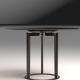 OEM Luxury Living Room Furniture Black Legs Round Dining Table