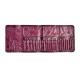 Pro 26 Slots Makeup Brush Bag Roll Clutch Purse Pen Holder Toiletry Stationery Case Crocodile Leather