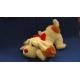 Handmade Soft Velboa Custom Plush Toy White Puppy for Easter Stuffed Animals