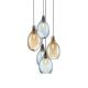 Grey Amber Glass Pendant Lights , Modern Hanging Pendant Lamp