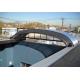 Retractable Glass Roof Sunroom Swimming Pool Cover Polycarbonate 6061 T6