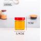 Factory wholesale Glass Type C 100ml To 750ml Empty Food Honey Jars With Lid