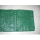 Three Layers Polyethylene PE Tarpaulin Sheet Green With Reinforced Strip