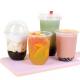 Disposable Custom Logo U Shaped Plastic Cups 380ml 500ml 700ml Sizes