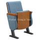Low Back Auditorium Chairs Fabric Spring Return Conference Hall Chair 520mm