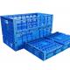 Orange PP Material Stackable Cup Crate Large Collapsible Plastic Folding Fruit Vegetable Crate