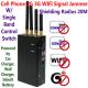 4 Antenna Portable Cell Phone GSM 3G WIFI Signal Jammer Blocker W/ Single Band Switch