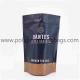 Stand up shape coffee packaging bags plastic black Mylar ziplock bag