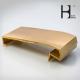 Expert Shining Golden Windows And Doors Copper Alloy Profiles Brass Extrusion Profile Decoration Customized Size Shape