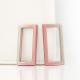 Nickel-free Metal Rectangle Ring Pink Silver Gradient Color Bag Buckle for 32mm Strap