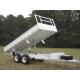 Cusotm Color Steel 10x6 Hydraulic Tipper Trailer , Single Axle Tipper Trailer Australian Standard