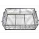 Healthy Rectangle Polished Metal Wire Basket With Movable Handles