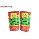 Aluminum Foil Stand Up Fresh Vegetable Plastic Packaging Bags For Green Pepper