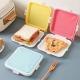 Silicone Sandwich Storage with Snap-Off, Sandwich Box for Lunch, BPA Free, Leakproof, Reusable Plastic Sandwich Holder