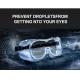 Fully Cover Anti Droplet Goggles Impact Rated Safety Glasses For Laboratory