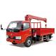 Construction Lifting Mobile Truck Mounted Crane 4 Ton With Working Basket