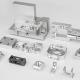 High Precision Custom CNC Components , Milling Precision Machined Aluminum Parts