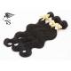 Black Unprocessed Human Hair Weave , 100% Peruvian Body Wave Hair Bundles