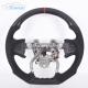 350mm Real Black Cadillac Ct6 Steering Wheel Carbon Fiber Alcantara