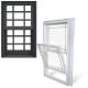 Affordable PVC Single Hung Windows with Waterproof and Heat Insulation