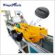 High Speed Plastic PP PE PVC Single Wall Corrugated Pipe Extrusion Making Machine Line