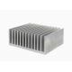 6063 Silvery Anodized Aluminum High Power Heat Sink Extrusion Profiles With CNC Machining