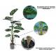 Plastic Artificial Potted Floor Plants Golden Monstera Tree Table Centerpiece Decoration