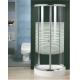 Transparent White Stripes ABS Tray  Shower Room Enclosure Tempered Glass